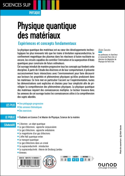 Physique quantique des matériaux