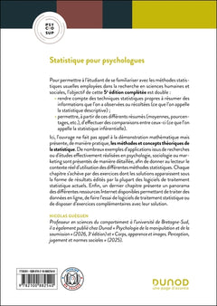 Statistique pour psychologues - 5e éd.