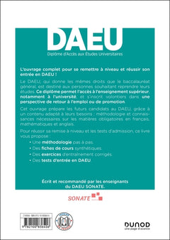 DAEU - Pré-requis Options A et B - Français, Anglais, Maths