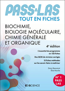 Pass & LAS Tout en fiches - Biochimie, Biologie moléculaire, Chimie générale et organique