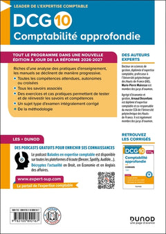 DCG 10 - Comptabilité approfondie - Manuel - Réforme 2026-2027