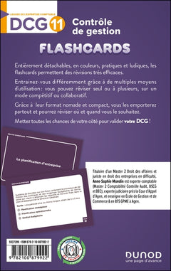 DCG 11 - Contrôle de gestion - révisez en 160 flashcards !