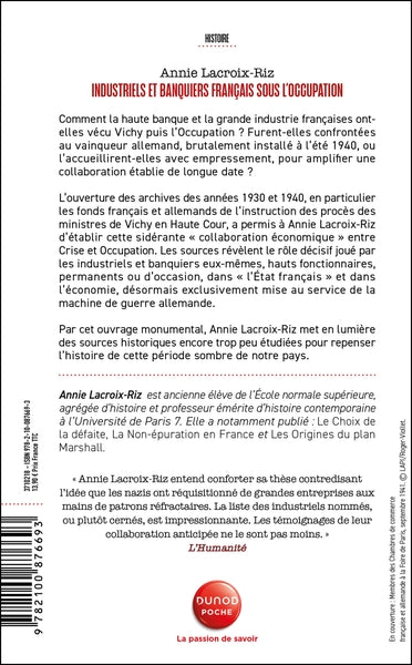 Industriels et banquiers français sous l'Occupation