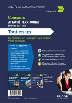 Concours Attaché territorial Interne et 3e voie 2024
