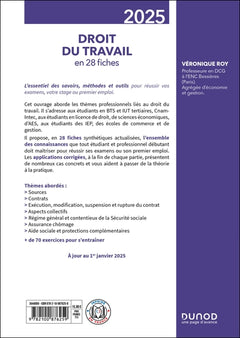 Droit du travail 2025 en 28 fiches