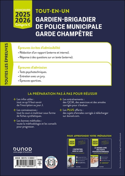 Concours Gardien-brigadier de police municipale - Garde champêtre Tout-en-un - 2025-2026