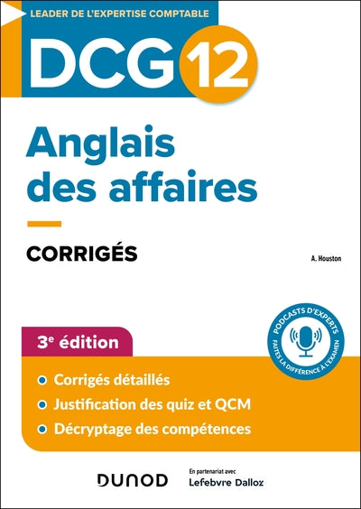 DCG 12 - Anglais des affaires - Corrigés - 3e éd.