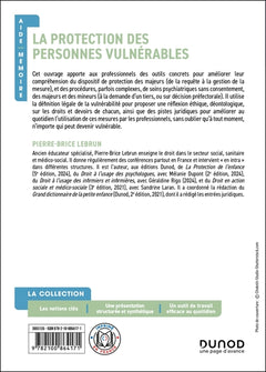 Aide-mémoire - La protection des personnes vulnérables