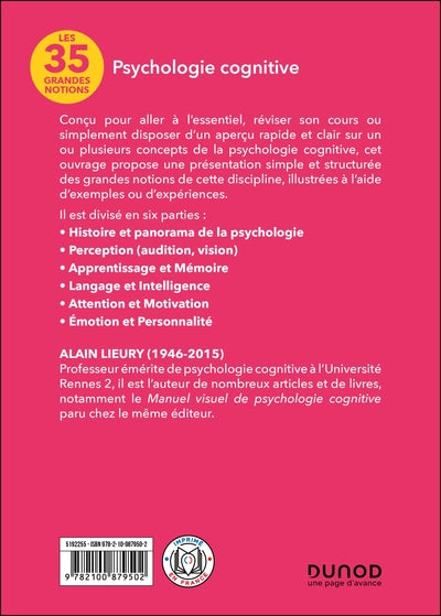 35 grandes notions de psychologie cognitive