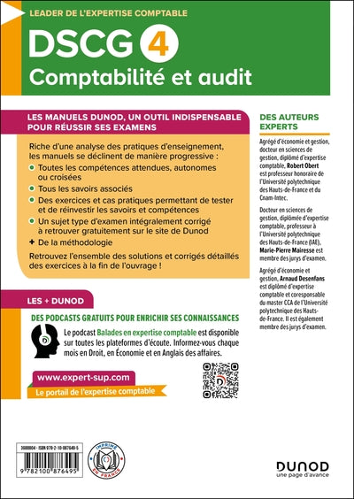 DSCG 4 - Comptabilité et audit