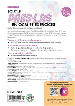 Tout le PASS & LAS en QCM et exercices 2025-2026
