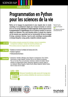 Programmation en Python pour les sciences de la vie - 2e éd.