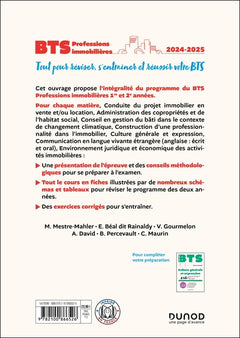 Tout le BTS Professions immobilières - Nouveau programme - 2024-2025 - Examens 2026