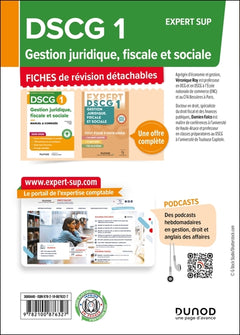 DSCG 1 Gestion juridique, fiscale et sociale - Fiches 2025-2026