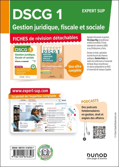 DSCG 1 Gestion juridique, fiscale et sociale - Fiches 2025-2026