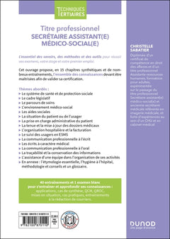Titre professionnel Secrétaire Assistant(e) Médico-social(e)