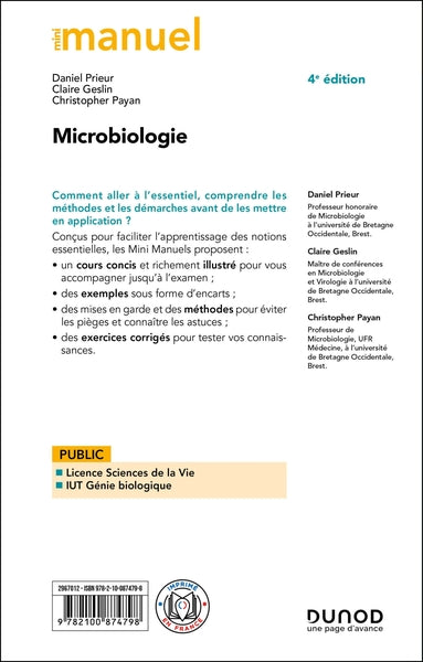 Mini Manuel - Microbiologie