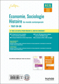 ECG 1 ET ECG 2 - Economie, Sociologie, Histoire du monde contemporain 2025-2026: Tout-en-un