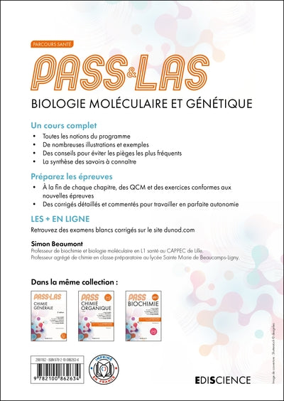 PASS & LAS Biologie moléculaire et Génétique