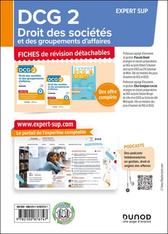 DCG 2 - Droit des sociétés et des groupements d'affaires - Fiches 2025-2026
