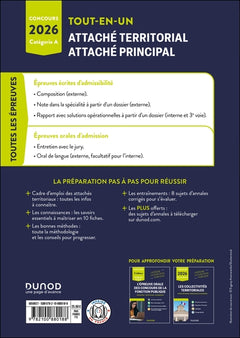 Concours Attaché territorial, Attaché principal - Tout-en-un - 2026