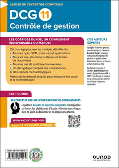 DCG 11 Contrôle de gestion - Corrigés