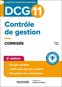 DCG 11 Contrôle de gestion - Corrigés