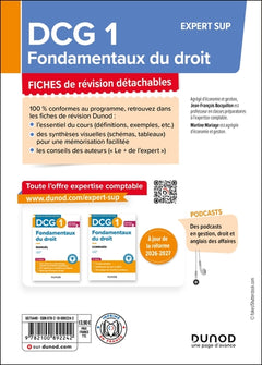 DCG 1 - Fondamentaux du droit - Fiches - Réforme 2026-2027