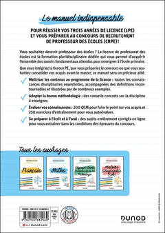 Toute la licence Professorat des écoles - Mathématiques