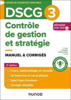 DSCG 3 - Contrôle de gestion et stratégie - Manuel - Réforme 2026-2027