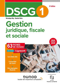 DSCG 1 Gestion juridique, fiscale et sociale - Fiches 2024-2025