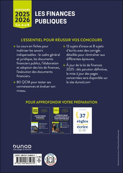 Les finances publiques 2025-2026