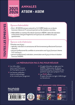 Concours ATSEM/ASEM - Annales corrigées - 2025-2026