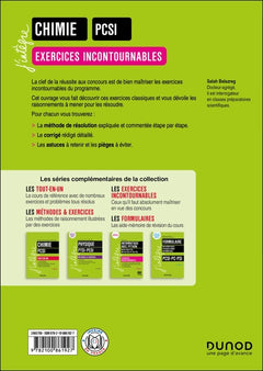 Chimie Exercices incontournables PCSI