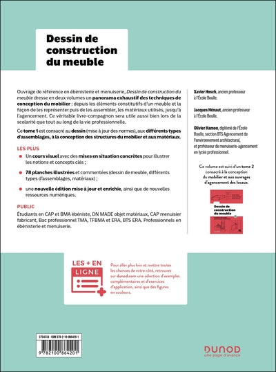 Dessin de construction du meuble - Tome 1 - 4e éd.