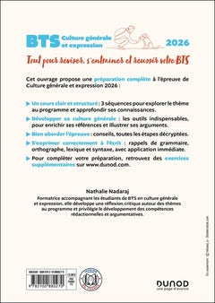 BTS Culture générale et Expression 2025-2026