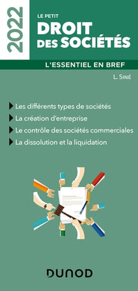 Le petit droit des sociétés 2022