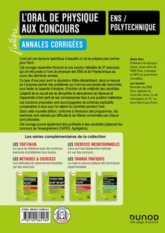 L'oral de physique aux concours des ENS et de Polytechnique