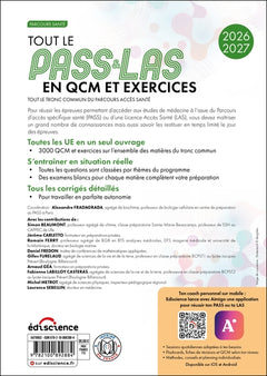 Tout le PASS & LAS en QCM et exercices 2026-2027