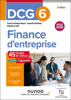 DCG 6 Finance d'entreprise - Fiches de révision