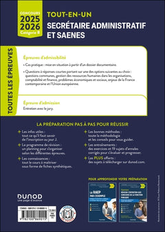 Concours Secrétaire administratif et SAENES 2025-2026