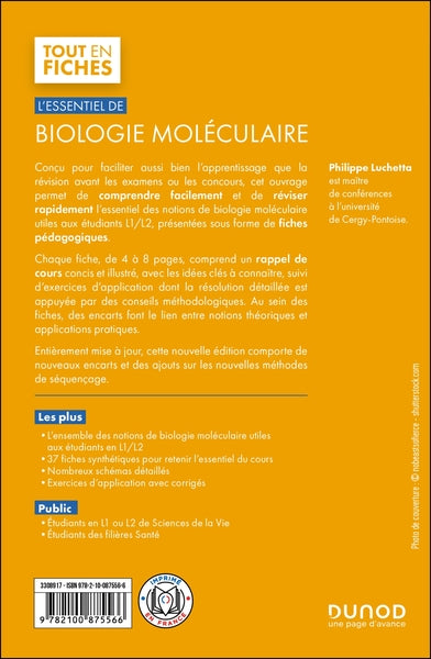 L'essentiel de biologie moléculaire