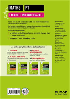 Maths - Exercices incontournables - PT