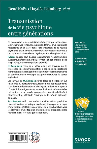 Transmission de la vie psychique entre générations