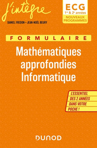 Formulaire mathématiques approfondies informatique ECG 1 & 2