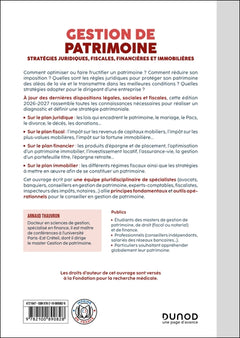 Gestion de patrimoine - 2026-2027