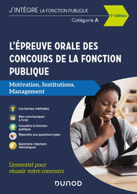 L'épreuve orale des concours de la fonction publique catégories A et A+