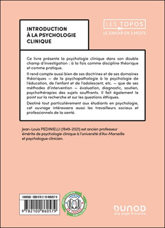 Introduction à la psychologie clinique - 4e éd.
