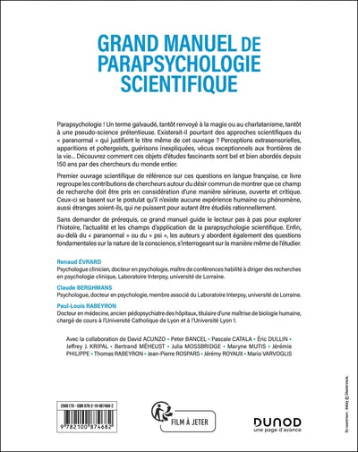 Grand manuel de parapsychologie scientifique