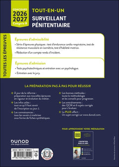 Concours Surveillant pénitentiaire - Tout-en-un - Concours externe et interne 2026-2027